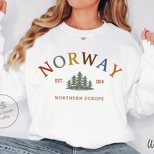Norway Sweatshirt, Norwegian Crewneck Pullover, Unisex