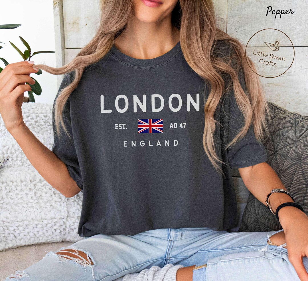 London Shirt, Comfort Colors England UK Flag Tshirt, Unisex Etsy