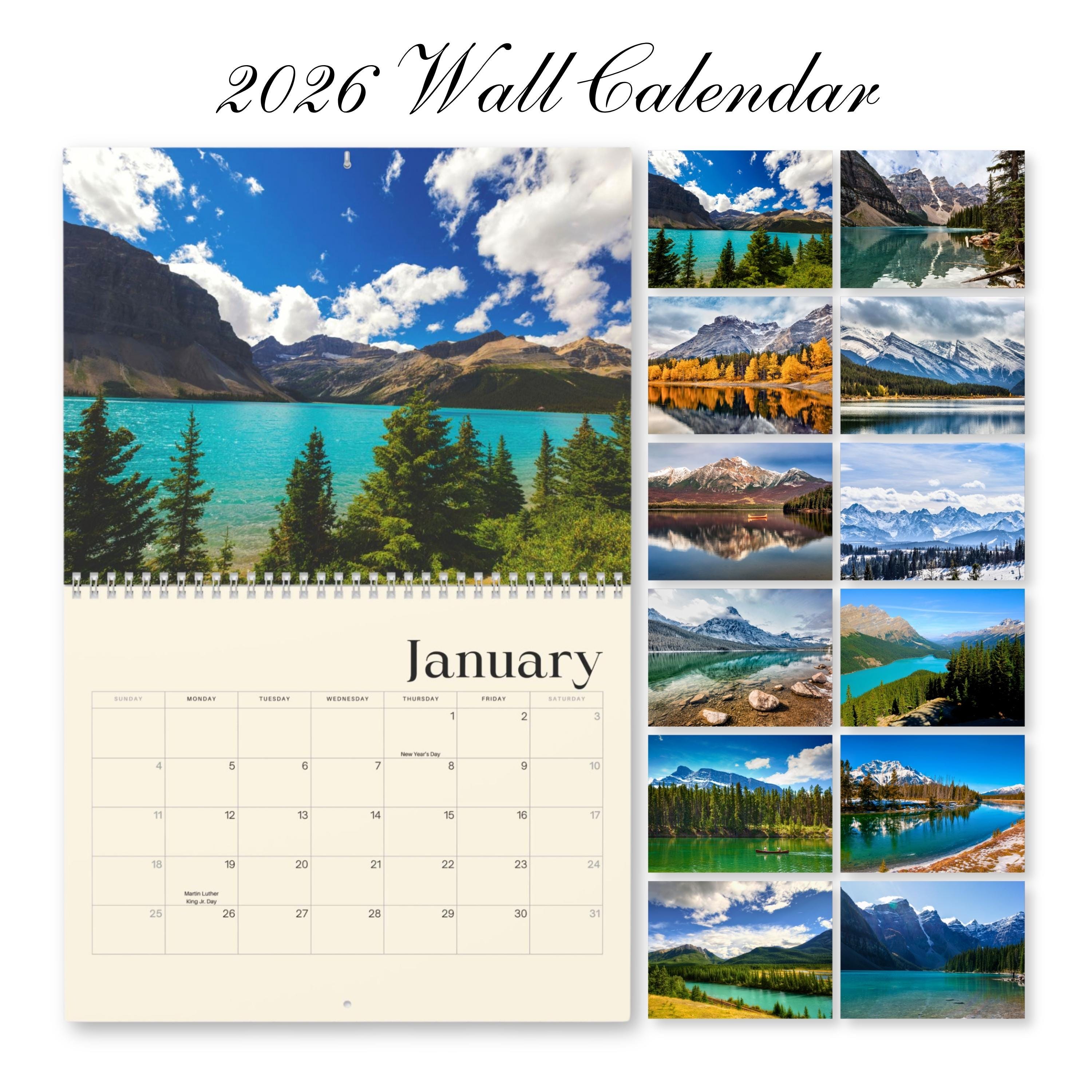Discover 2026 Banff National Park Wall Calendar, Canada