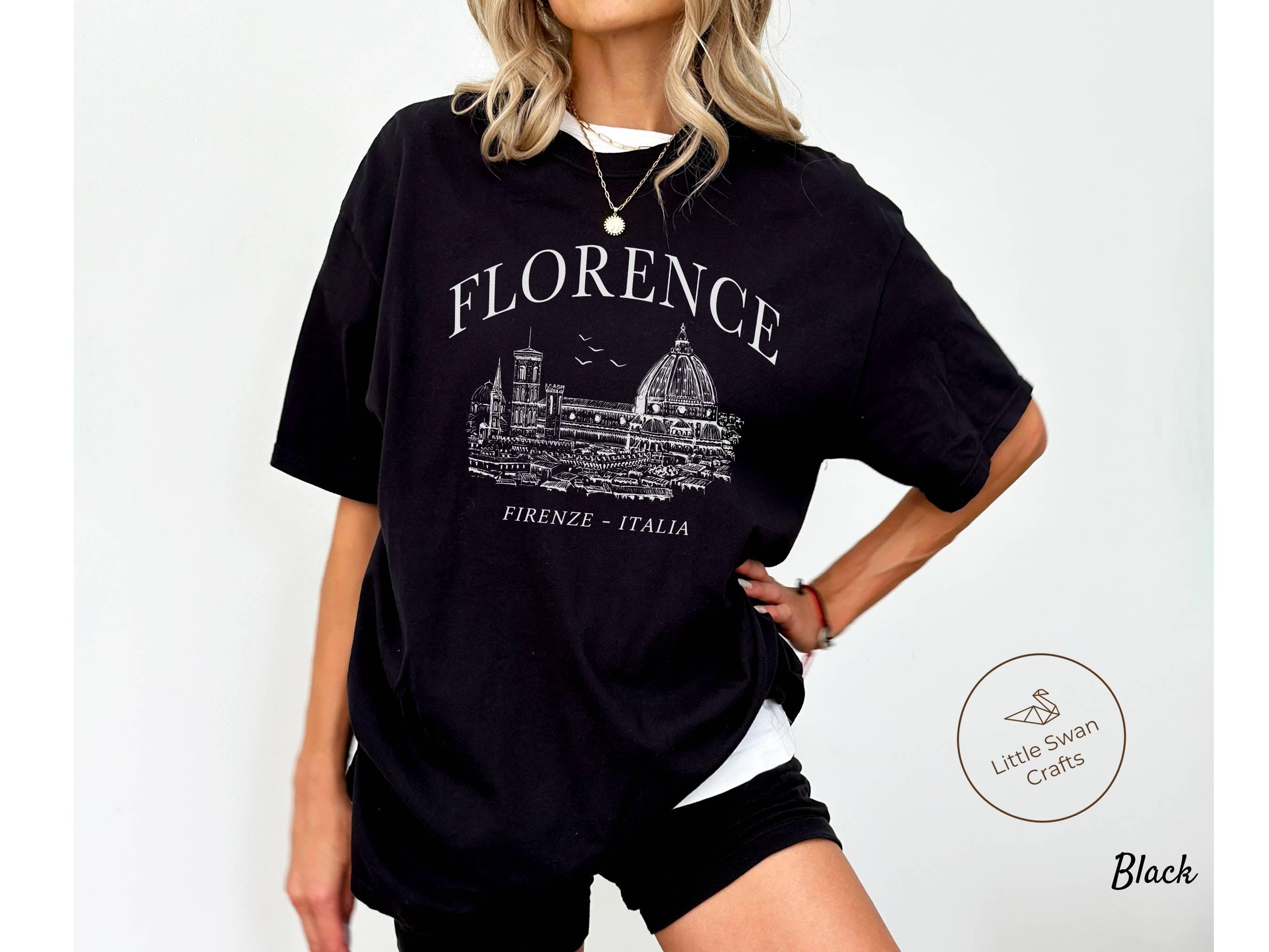 T-shirt Homme FIRENZE Italie - Coton Bleu Marine Taille M, Col Rond, Manches Courtes