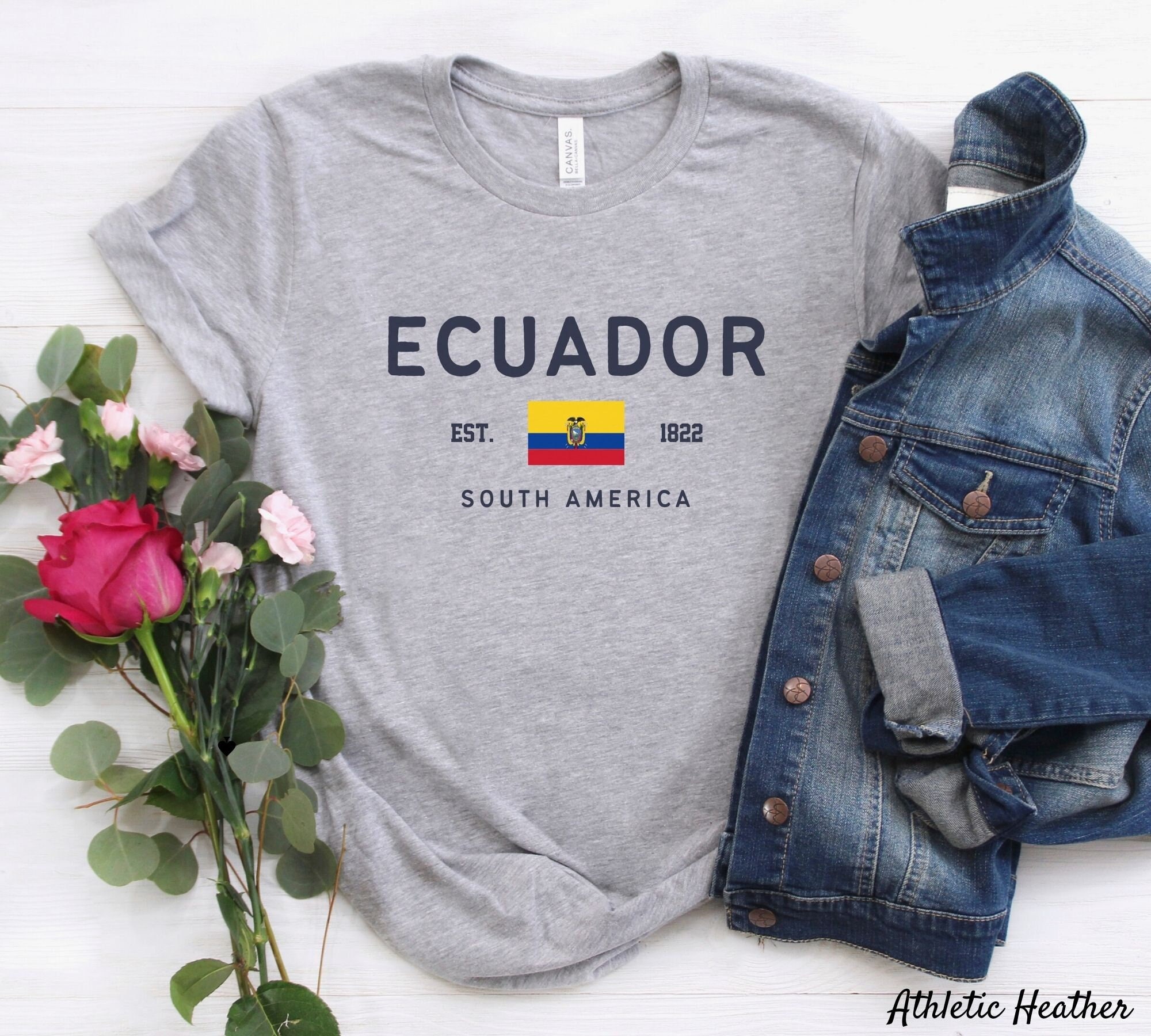 Ecuador Shirt, Ecuadorian Flag T-shirt, Unisex - Etsy