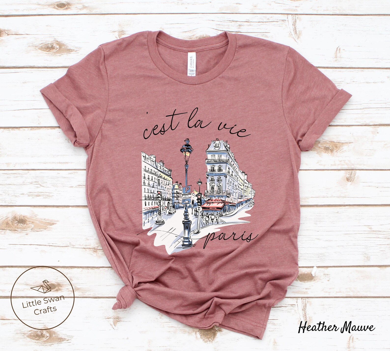 Paris Shirt C'est La Vie Clothes Soft and Comfortable Etsy