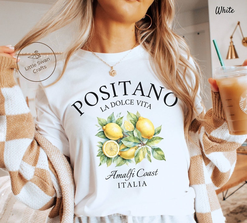 positano italy shirt, lemons amalfi coast la dolce vita italia