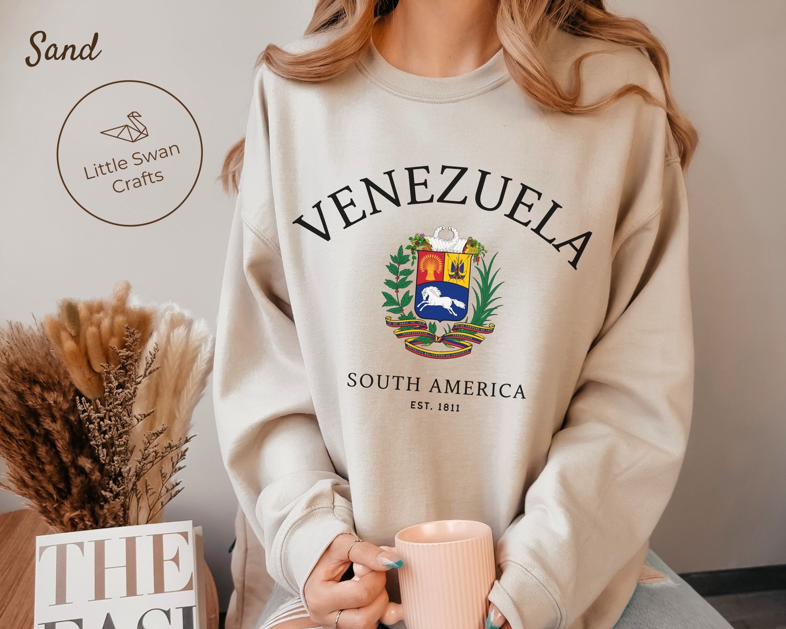 Vlag Van Venezuela Print Stijlvolle Trui Hoodie Met Pocket