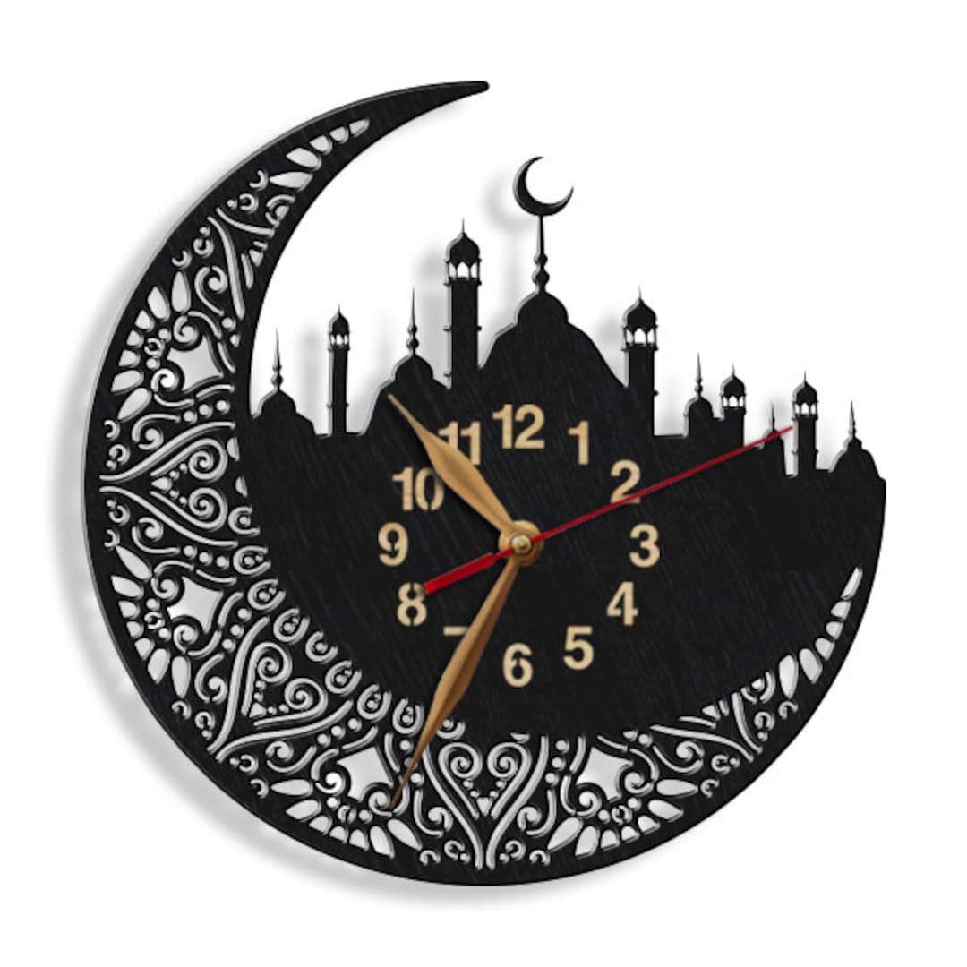 Wall Clock Islamic Mosque BIG Arabic Digits LARGE 1218inch Nonticking