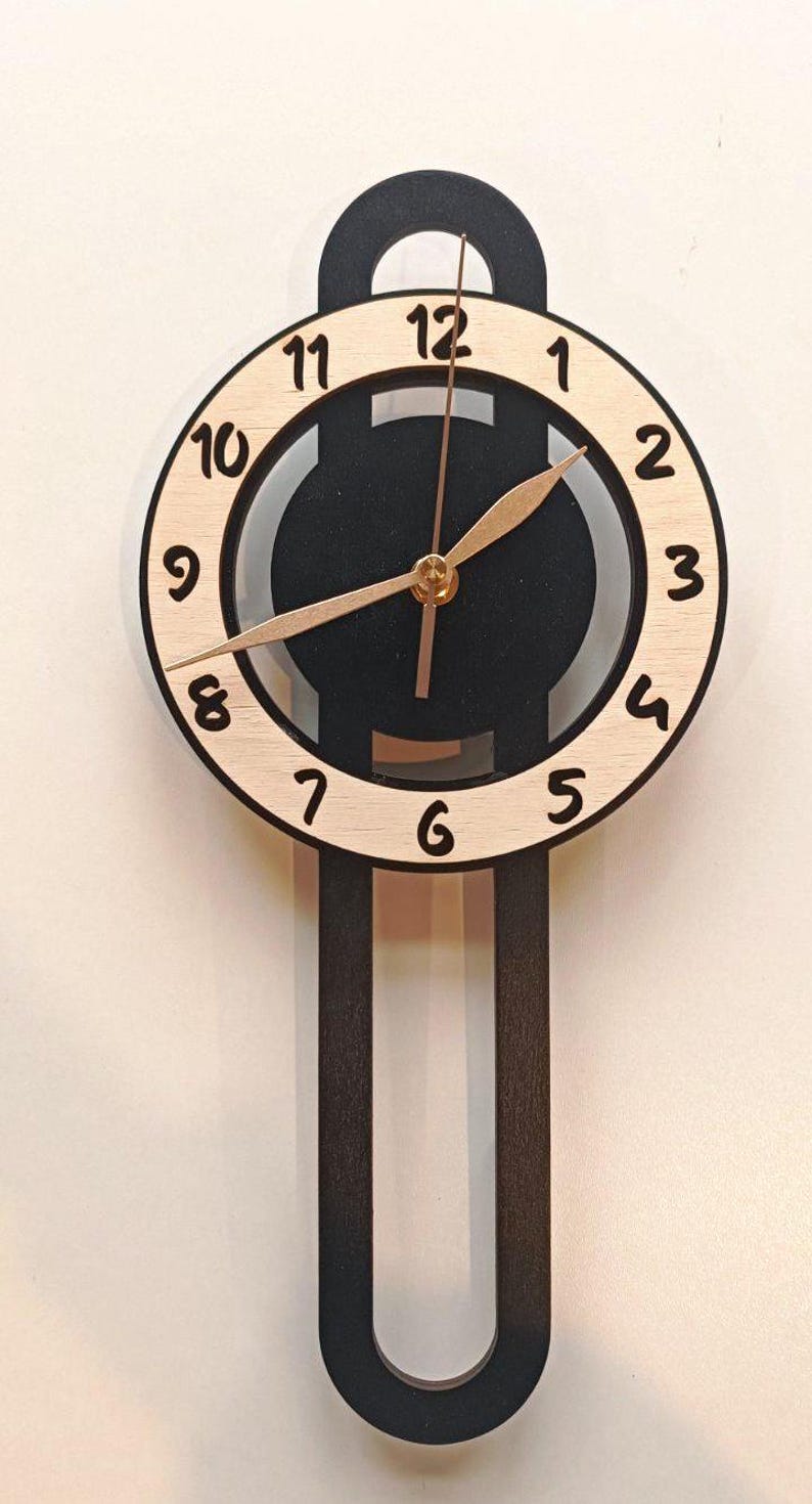 Large Wall Clock Height 14-18-22 Inch, Non-ticking Vertical Narrow ...