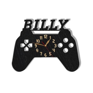Wall Clock Game Console Non-ticking, Gamer Gift, Joystick, Teens Game Zone, Gaming Room Wall Art Decor, Wooden 12-18 inch image 5