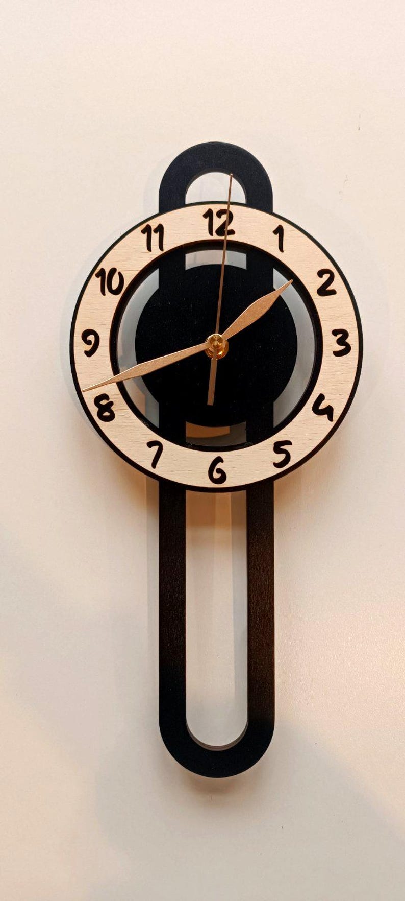 Large Wall Clock Height 14-18-22 Inch, Non-ticking Vertical Narrow ...