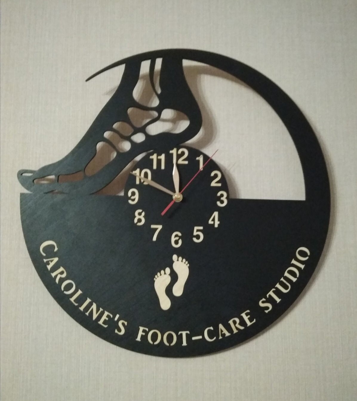 Podiatrist Room Big 12 18inch Wall Clock Non Ticking Podiatry Etsy