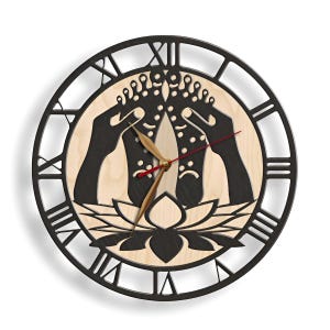 Wall Clock Reflexology Room, Non-ticking, Reflexologist gift, foot massage LARGE 12-18inch Wall Art Decor Gift #175