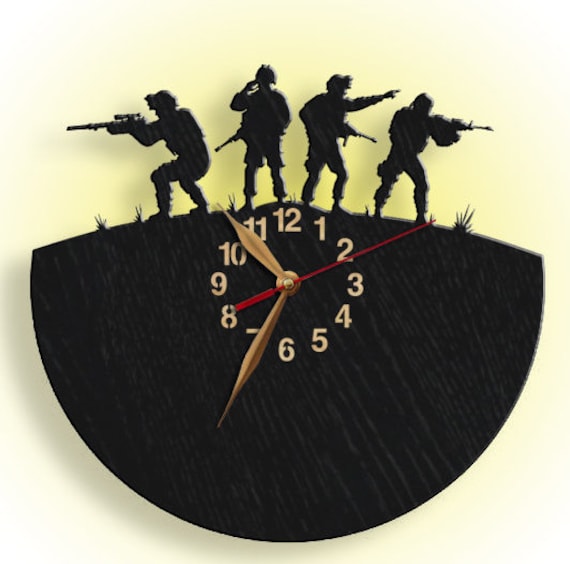 Soldados del ejército Armas Reloj de pared BIG LARGE 12-18inch - Etsy España