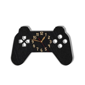 Wall Clock Game Console Non-ticking, Gamer Gift, Joystick, Teens Game Zone, Gaming Room Wall Art Decor, Wooden 12-18 inch image 6
