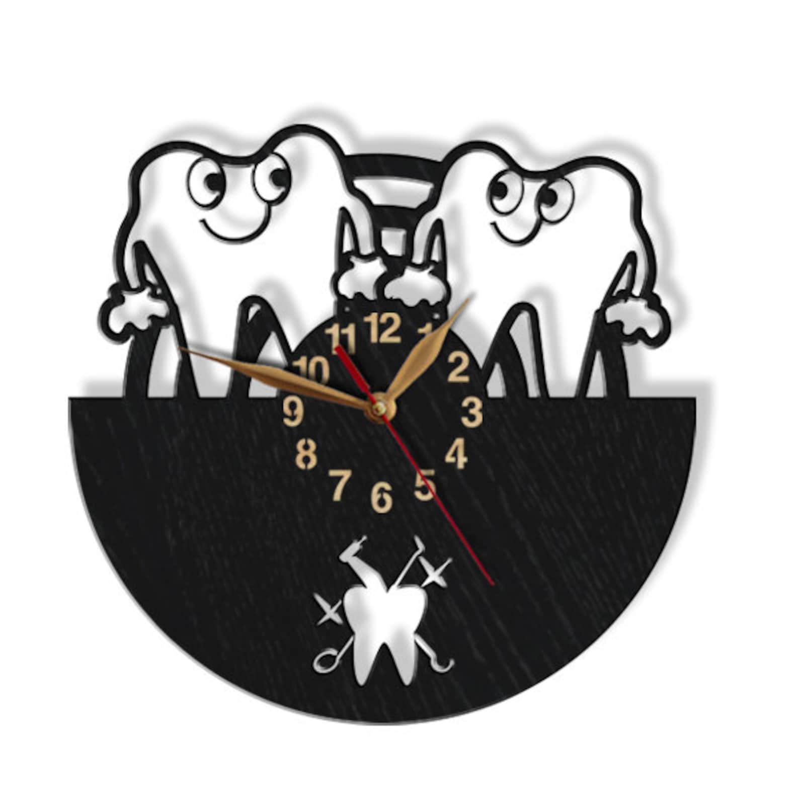Wall Clock Dental Care 1218inch Medical BIG Wood LARGE Etsy