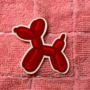 Roter Ballon Tier Sticker