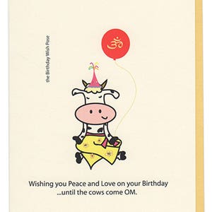 Augura a qualcuno un felice compleanno finché non arrivano le mucche OM!