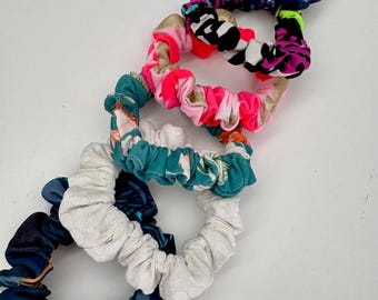 Upcycled Lycra Swim Scrunchies: Skinny Beach Hair Tie