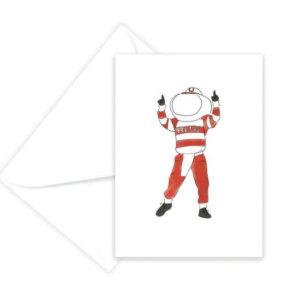 The Ohio State Brutus Card -- The Ohio State Greeting Cards