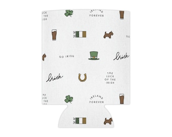 Irish Tailgating Dosenkühler - Go Irish Gemusterte Koozie