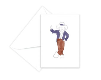 Ole Miss -- University of Mississippi Card -- Ole Miss Greeting Card Colonel Reb