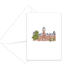 West Virginia Greeting Card - WVU Woodburn Building Card