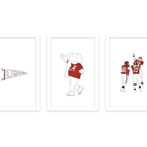 Alabama Poster Prints - Roll Tide Prints
