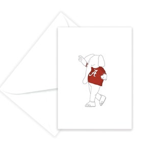 Alabama Big Al Card Set - Roll Tide Card Set - University of Alabama