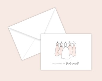 Bridal Party Card Set Sets - Will you be my bridesmaid - I can't say I do without you - Maid of Honor