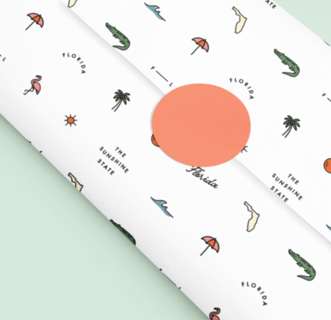 Florida Pattern DIGITAL DOWNLOAD - Florida Icons Pattern Cute Florida ...