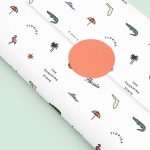 Florida Pattern DIGITAL DOWNLOAD - Florida Icons Pattern Cute Florida Invitation Print Asset