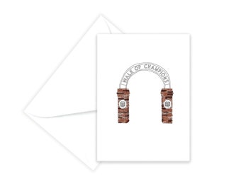 Ole Miss -- University of Mississippi Card -- Ole Miss Greeting Card Walk of Champions