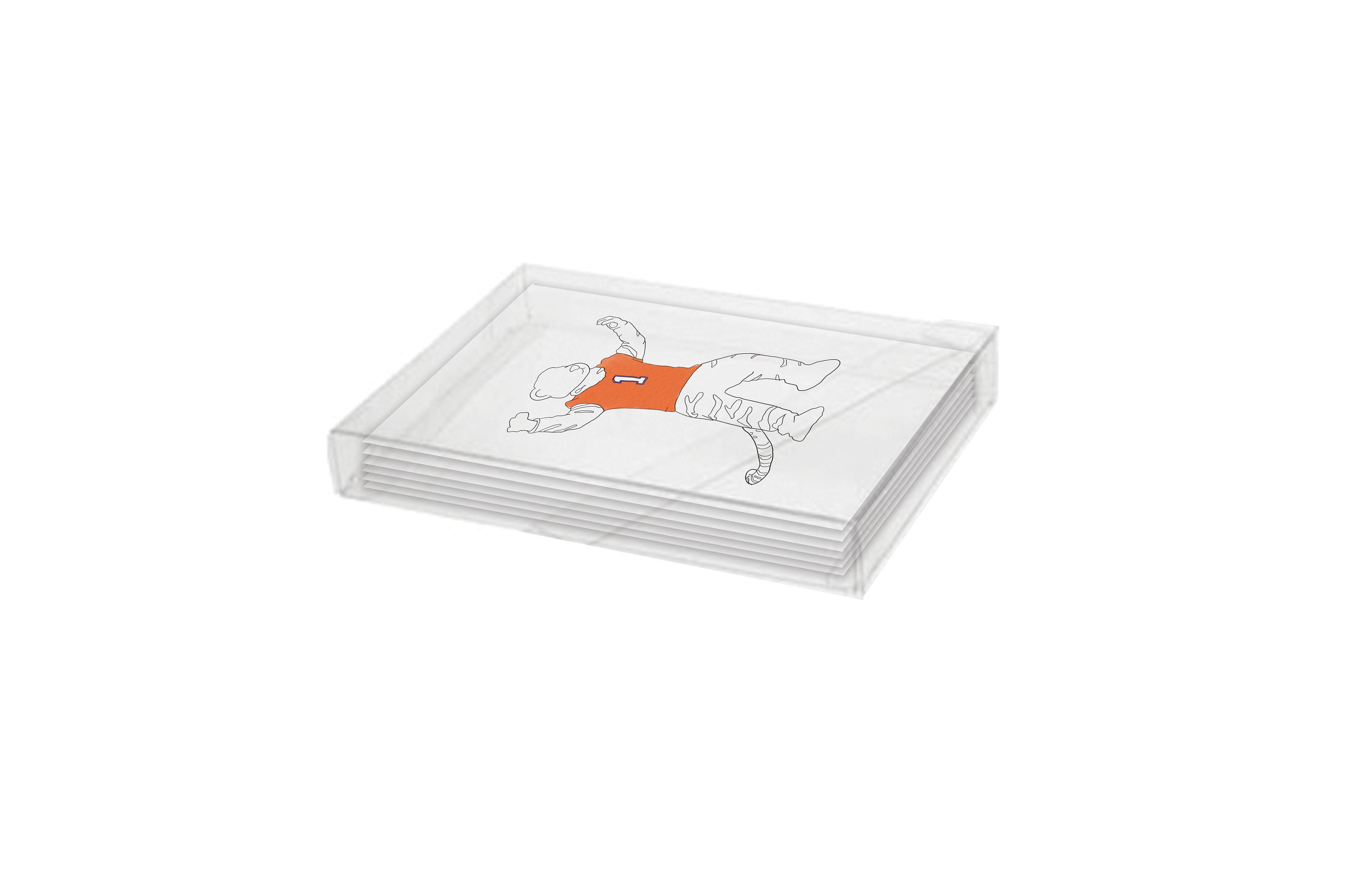Clemson Tiger Card Set - Set of 6 Blank Greeting Cards - Clemson Tigers ...
