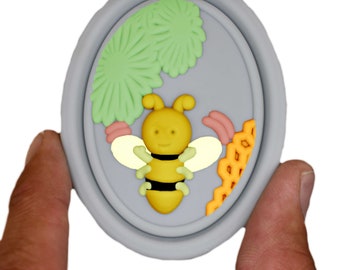 Honeybee Hive Queen bee Bumblebee Honey Molds Homemade Soaps Lotion Bar Jello Bath Bomb Beeswax Candle  Resin Baking Oval Soap