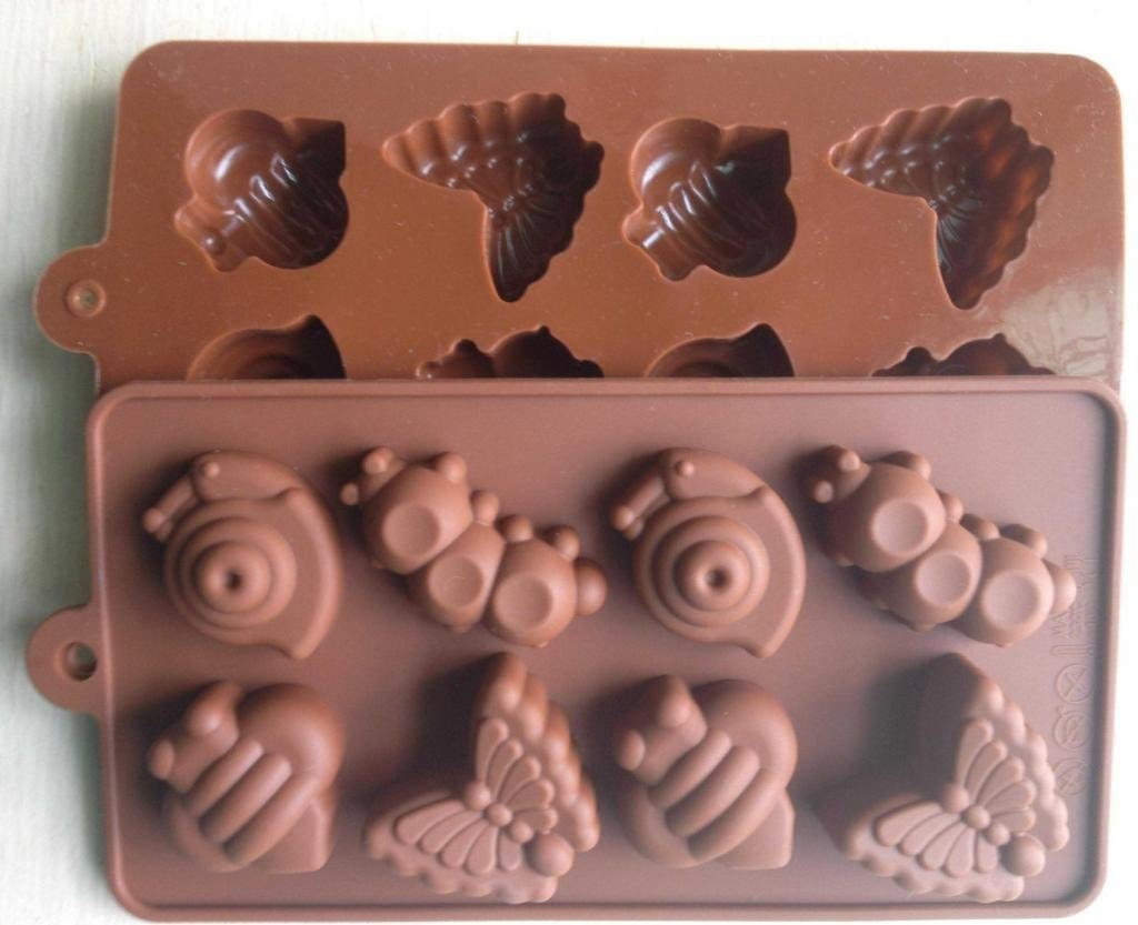 Butterfly Brown Ladybug Flower and Bumbple Bee Silicone DIY Mold to Make  Soap Candle Chocolate Candy Tray Mold ICE Party Maker Mould 
