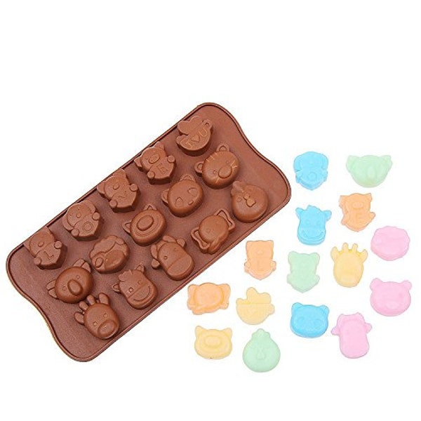 Animals & Love Silicone DIY Mold to make Soap Candle Chocolate Candy Tray Mold ICE Party maker  mould