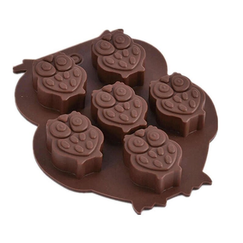 Mini Owl Silicone DIY Mold to make Soap Candle Chocolate Candy Tray Mold ICE Party maker mould