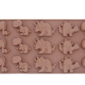 Dinosaur Silicone Mold Chocolate Ice Cube Tray Muffin Molds DIY SOAP Mould Jello Candy Bild 8