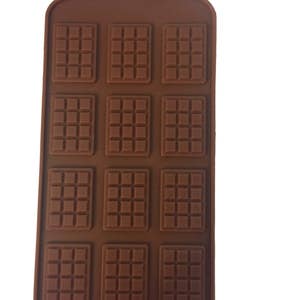 Thin Mini Rectangle Waffle Silicone DIY Fondant Mold to make Topping Chocolate Candy Tray Mold Party maker  mould