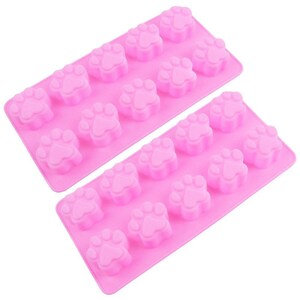 Mini Pet Paws Paw Print Perfect for Homemade dog Treats Silicone DIY Mold to make Soap Candle Chocolate Candy Tray Mold ICE Party mould image 2