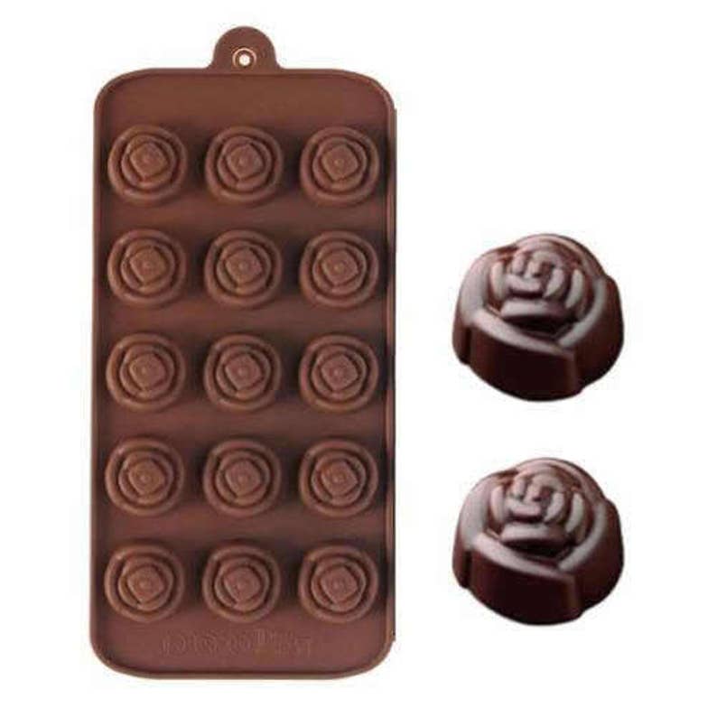 Rose Flower Silicone DIY Mold to make Soap Candle Chocolate Candy Tray Mold ICE Party maker mould