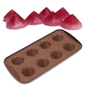 Gem Diamond Silicone Mold Chocolate Ice Cube Tray Muffin Molds DIY SOAP Mould Jello Candy