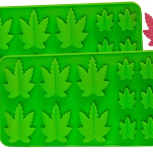 Marijuana Leaf Silicone Weed Edibles Mold Tray Homemade Edible Brownie DIY