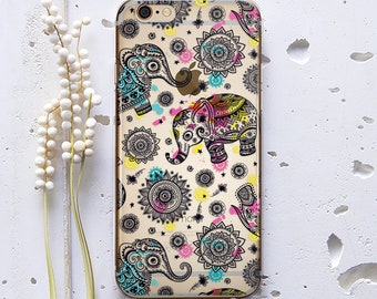 Mandala iPhone 13 Pro Case Elephant Phone 13 Pro Max Case Art iPhone 13 Case Animal iPhone 12 Pro Max Phone Gift Case Pixel 6 Case WC1030