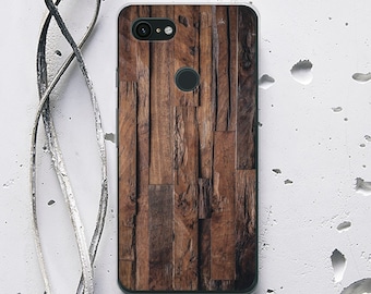 Wood Google Pixel 3a XL Case Wooden Google Pixel 3 Hard Case Silicone Google Pixel 2 XL Plastic Pixel 3 XL Cover Father's Day Gift WC1322