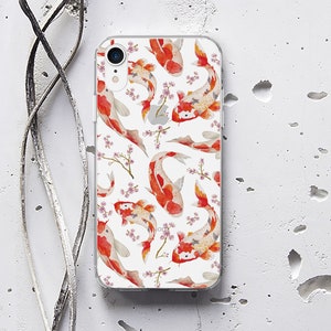 Koi Fish Case Phone iPhone XS Max XR X 6 Plus Case iPhone X Case iPhone Case 6s Case for Samsung Galaxy S6 Case S6 Edge iPhone se 2 WC1223 image 1