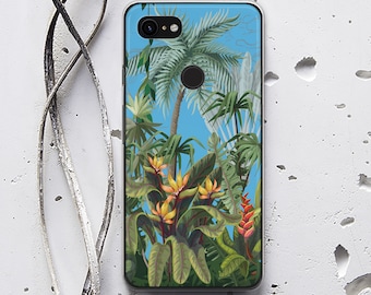 Palm Trees Google Pixel 6 Pro Case Exotic Pixel 6 Case Pixel 5 5G Case Google Pixel 5 Pixel 4A 5G Case Tropical Google Pixel 4A Case WC1488