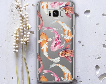 Koi Fish Galaxy S10 S10e Case Samsung S9 Edge S6 Animal S7 Silicone Case Galaxy S9 Plus Galaxy S9 Note 8 Case for Samsung Note 9 WC1216