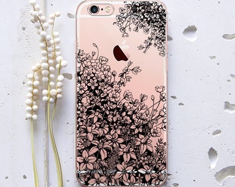 Floral iPhone XS Max XR Case iPhone 7 Case iPhone X Case iPhone 6 Case Samsung Galaxy Note 8 Case Pixel 3a Galaxy S10 Case Samsung S9 WC1211