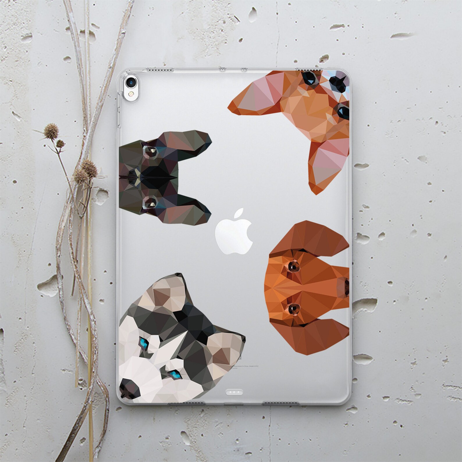 Dog Ipad Pro 12.9 Case Ipad Mini Case Animal Ipad Air Hard Etsy