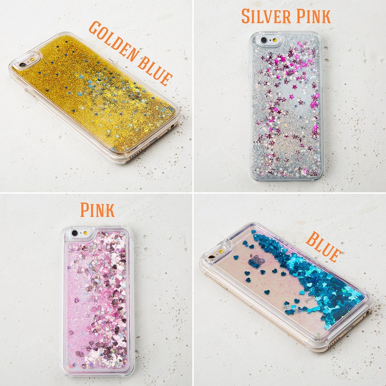 Liquid Glitter IPhone Case Moving Glitter Rainbow IPhone X Etsy