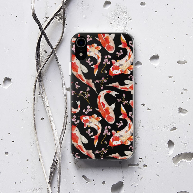 Koi Fish Case Phone iPhone XS Max XR X 6 Plus Case iPhone X Case iPhone Case 6s Case for Samsung Galaxy S6 Case S6 Edge iPhone se 2 WC1223 image 2